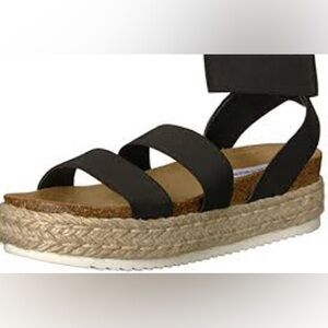 Steve Madden Women’s Kimmie Wedge Sandal, Black